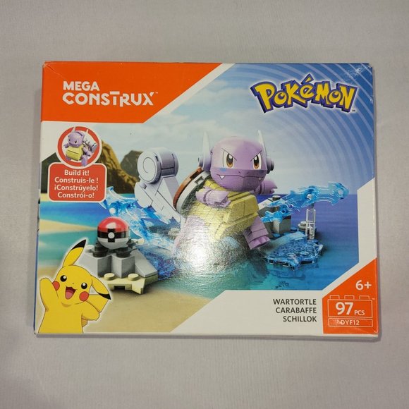 Mega Construx 2017 Pokemon Wartortle 97 Piece Block Building Set - Picture 1 of 1